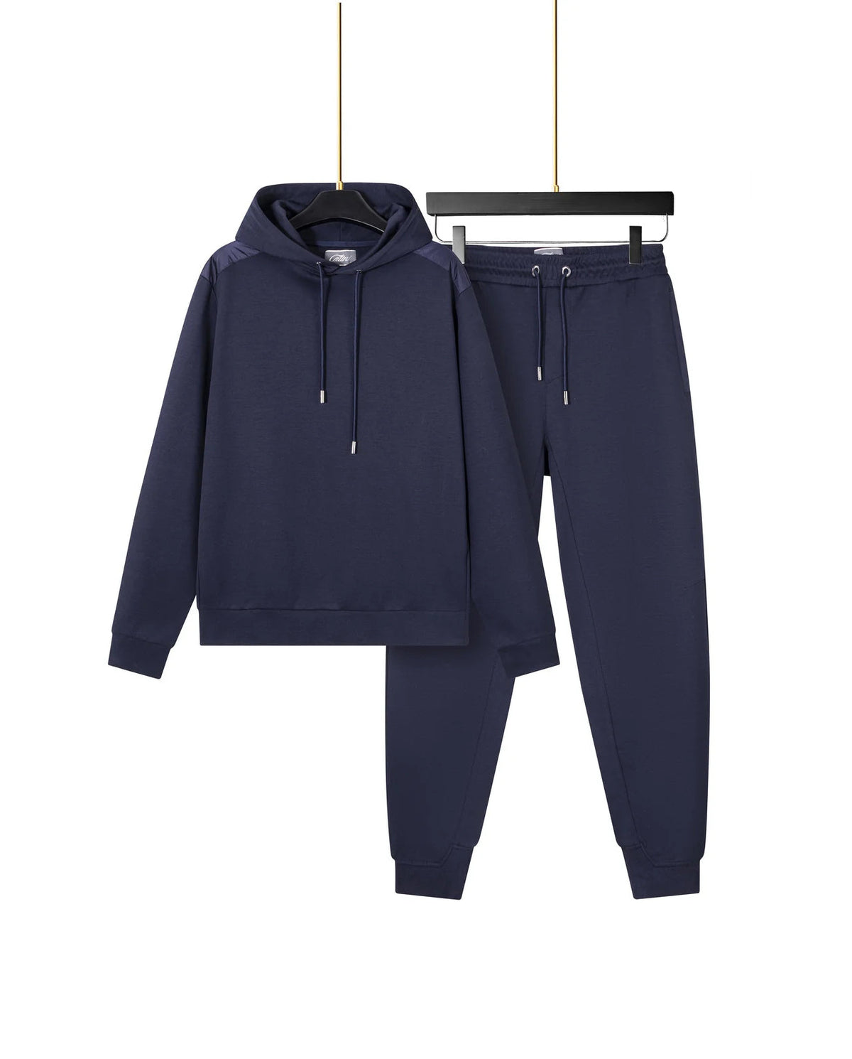 Men's Catini Coporto Hoodie in Navy & Coporto Joggers Tracksuit Set — view 2