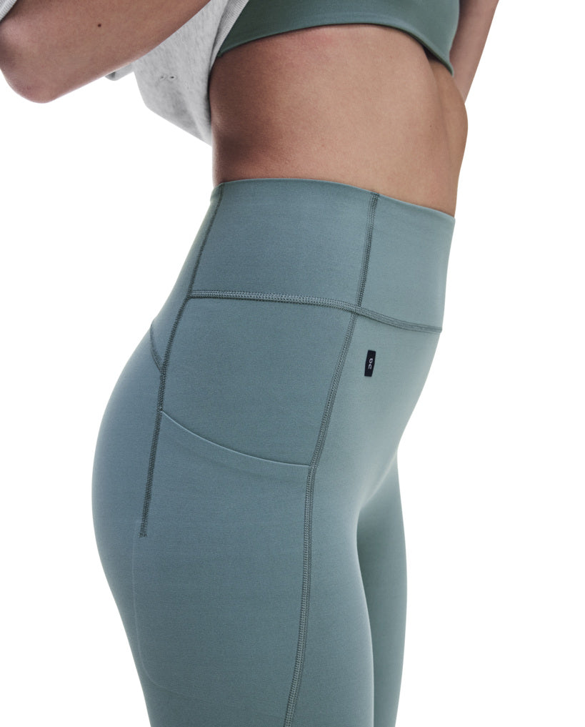 Women's On Running Studio Tights 2 Agave — view 2