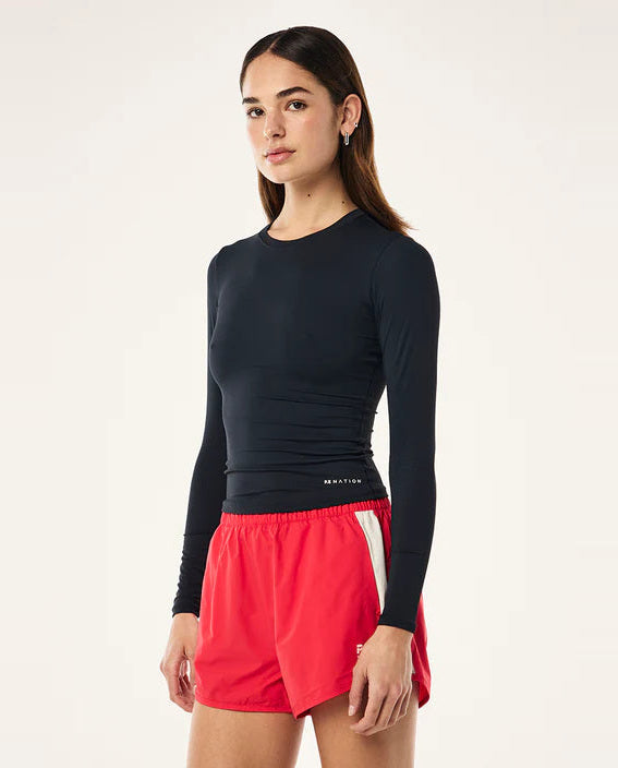 Women's P.E Nation Foundation Long Sleeve Top in Dark Sapphire — view 3