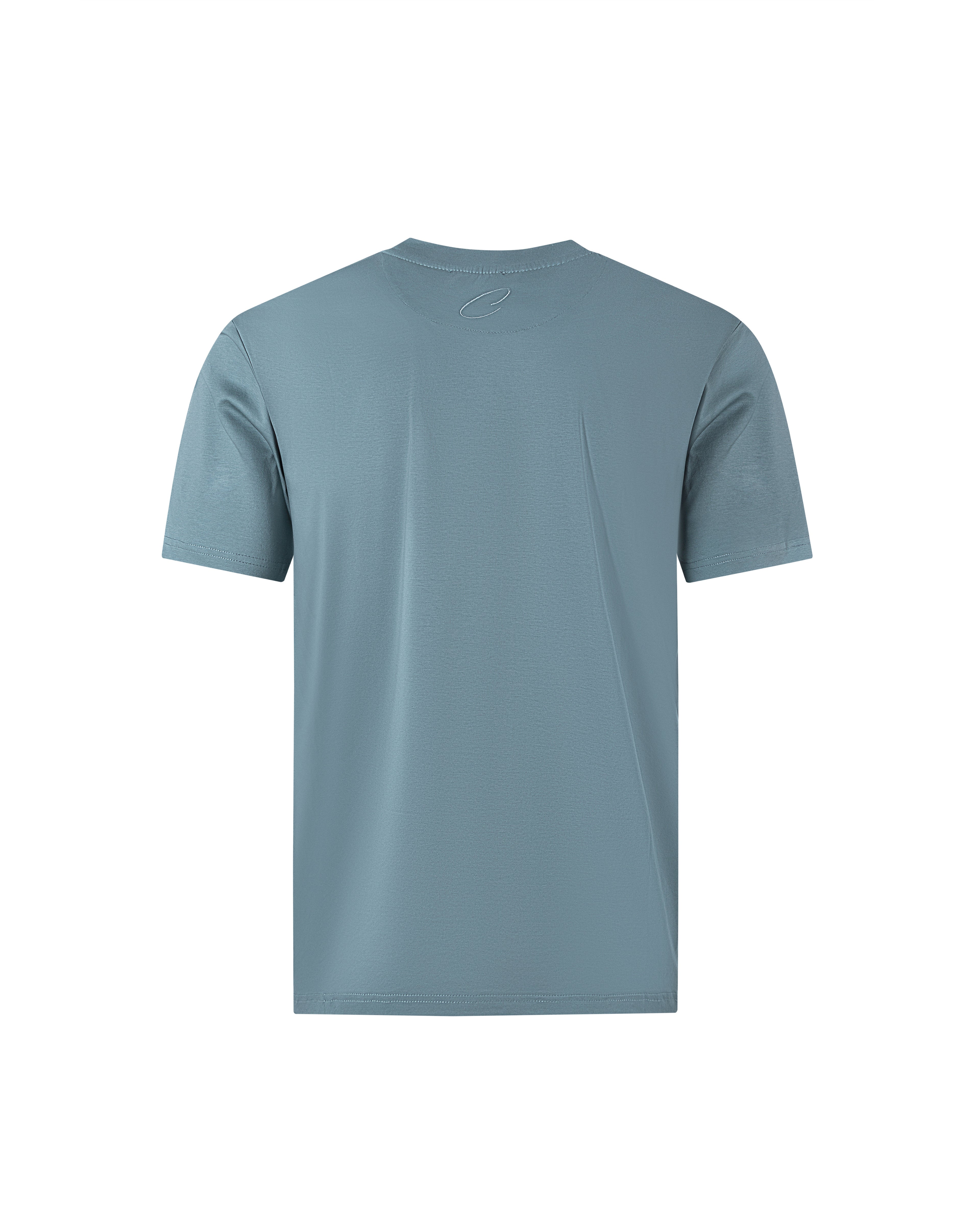 Men's Catini Firenze Plain T-Shirt in Light Teal — image 2