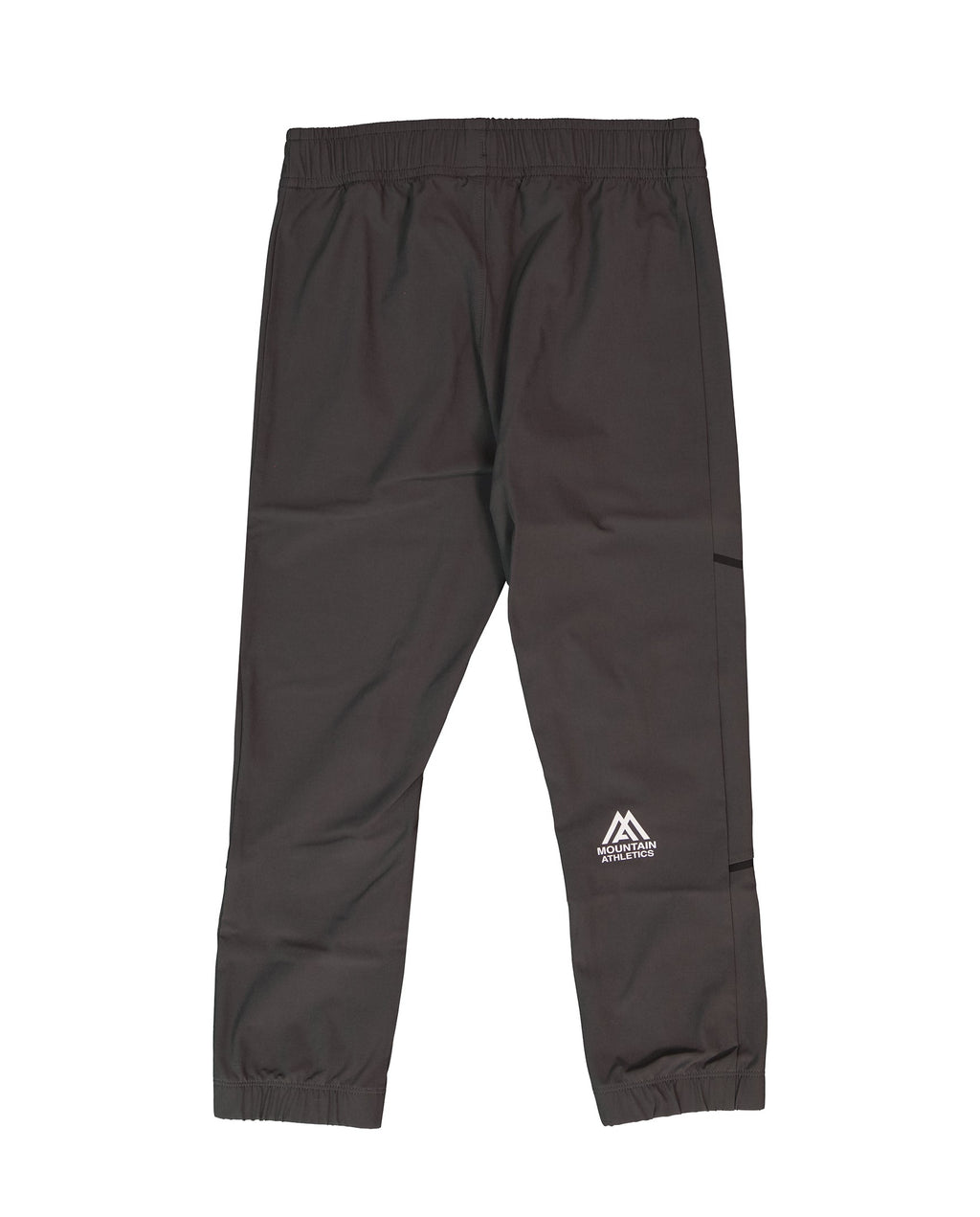 Black pants with a logo on a white background