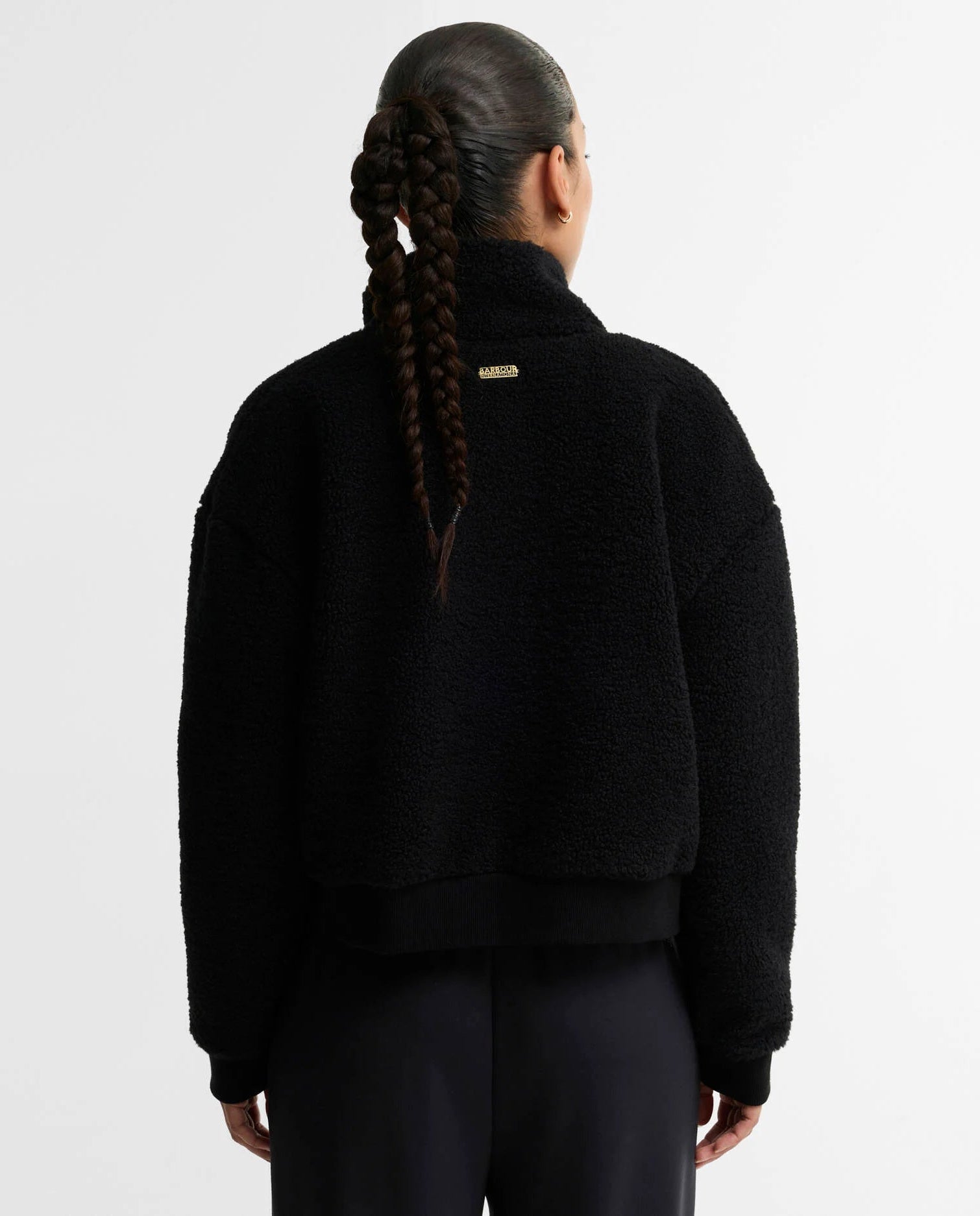Women's Barbour International Gea Fleece In Black — view 3