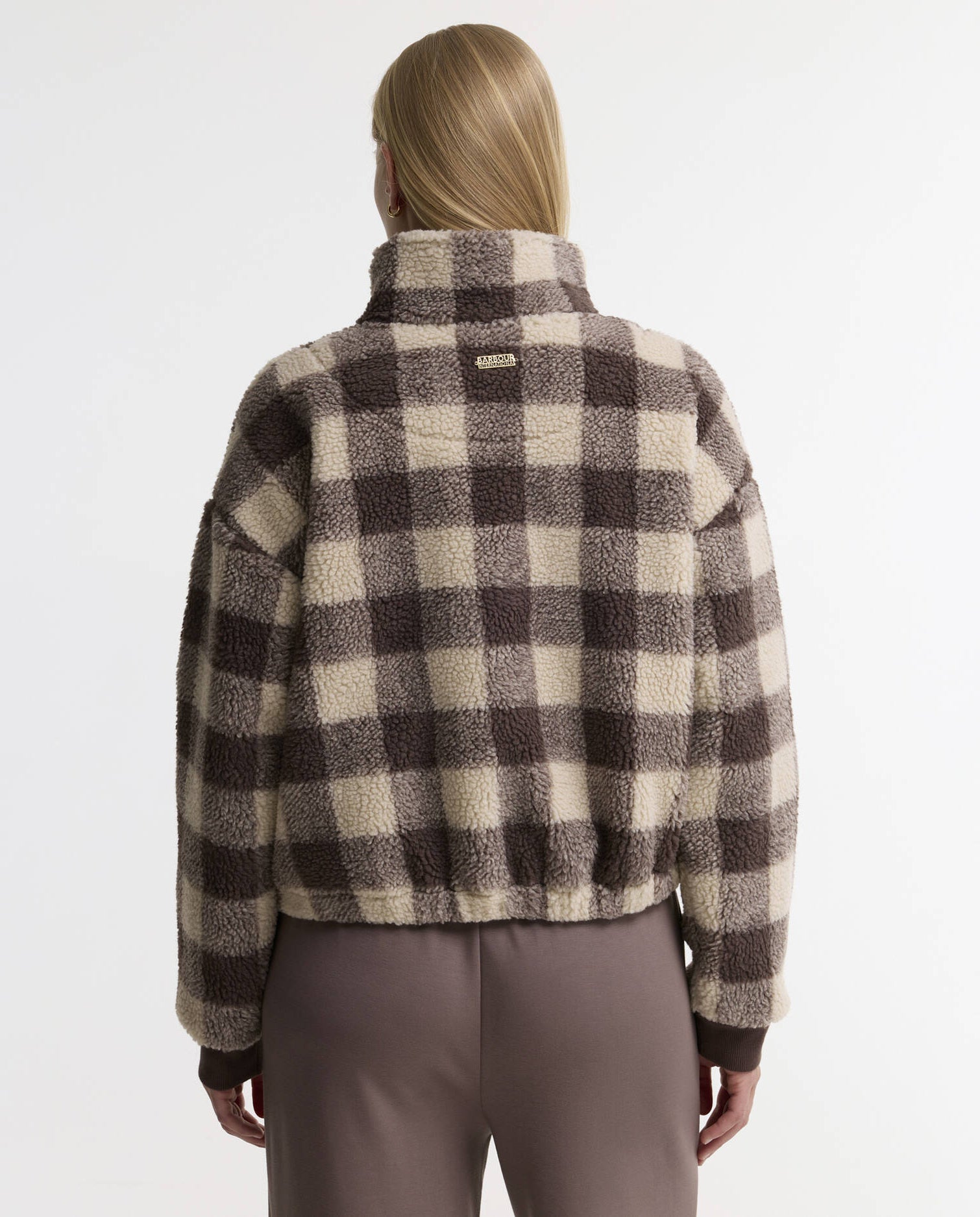 Women's Barbour International Amaya Fleece In Truffle Multi — view 3