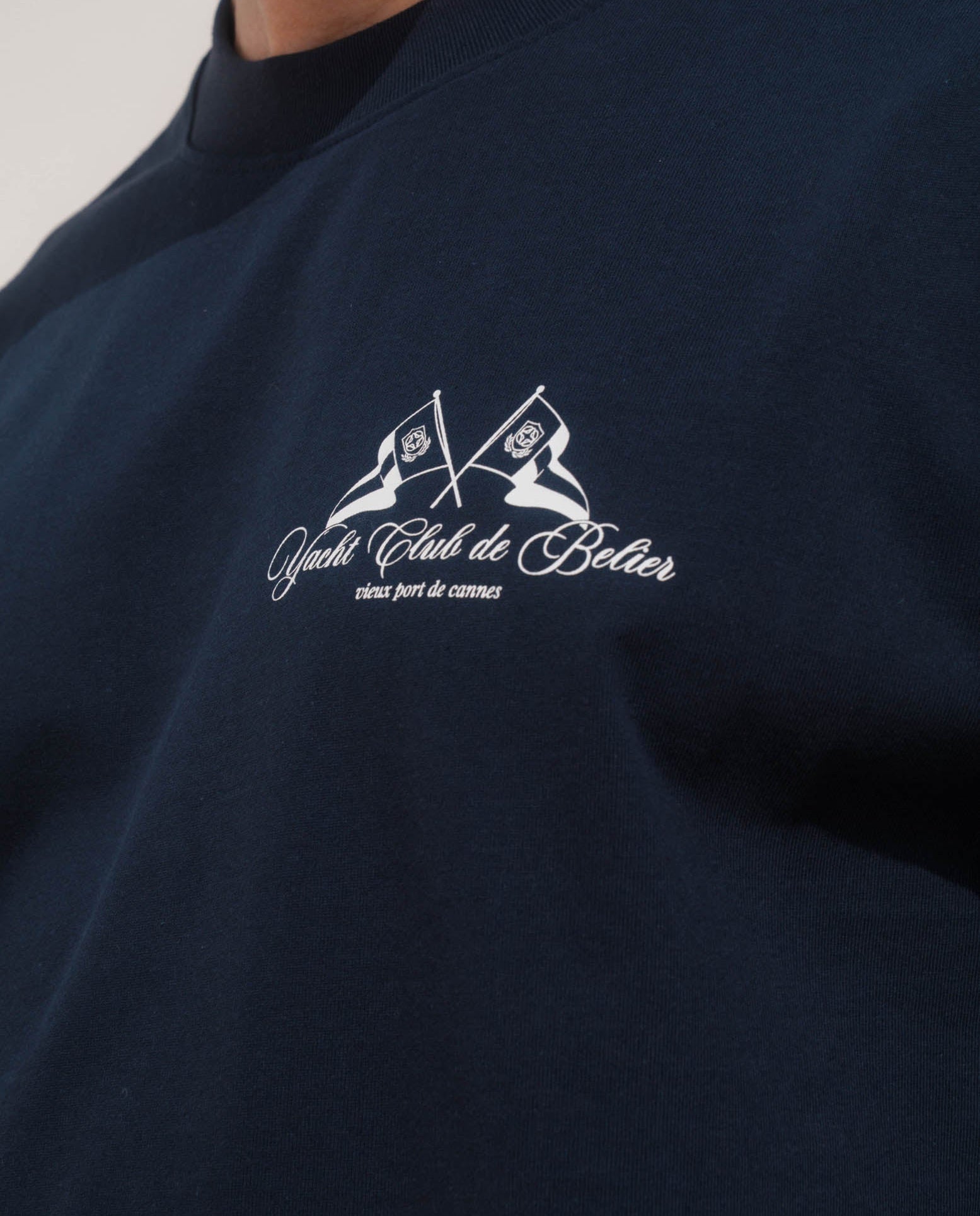 Men's Belier Navy Yacht Club T Shirt — view 3