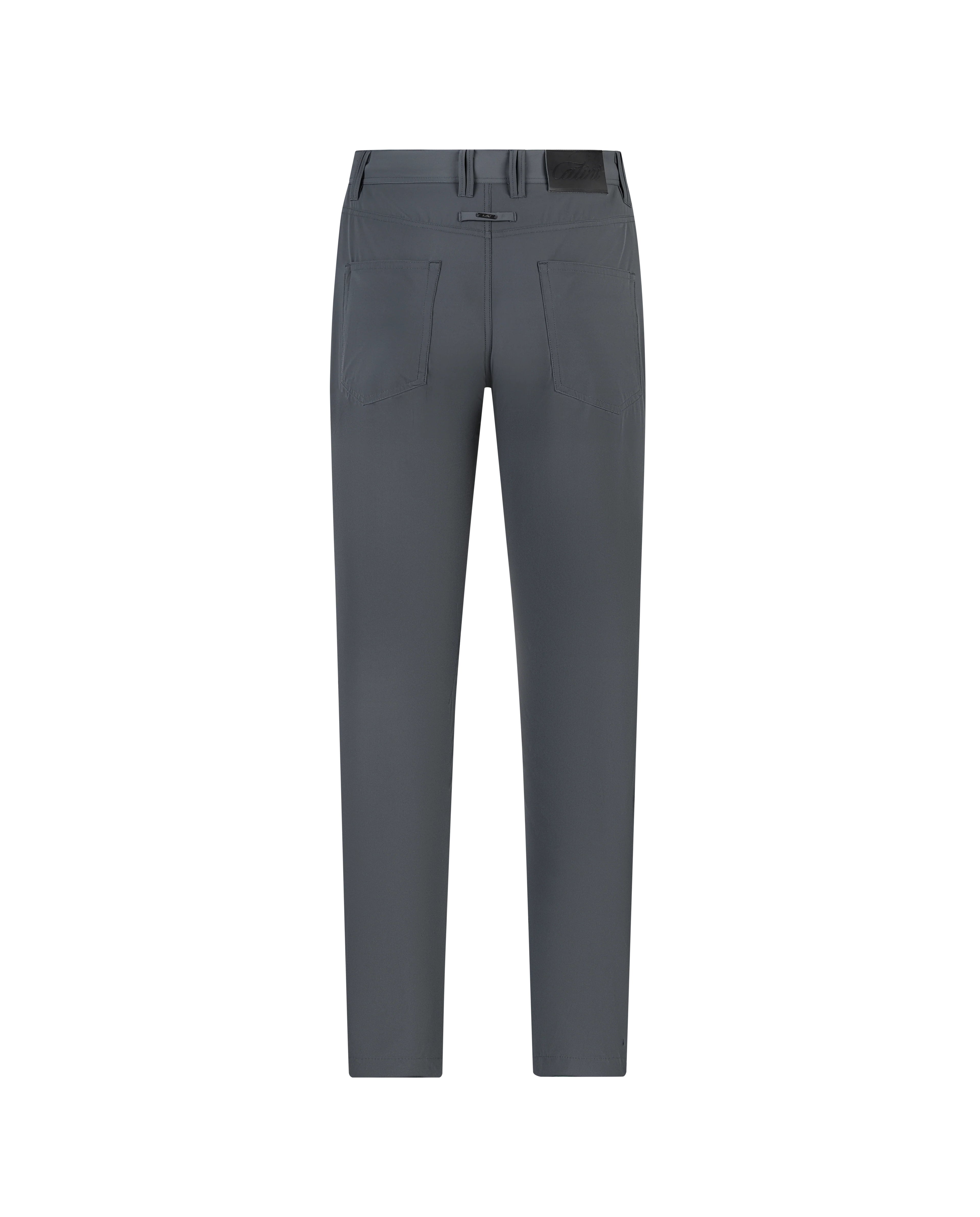 Men's Catini Leggero Lightweight Trousers in Charcoal — view 2