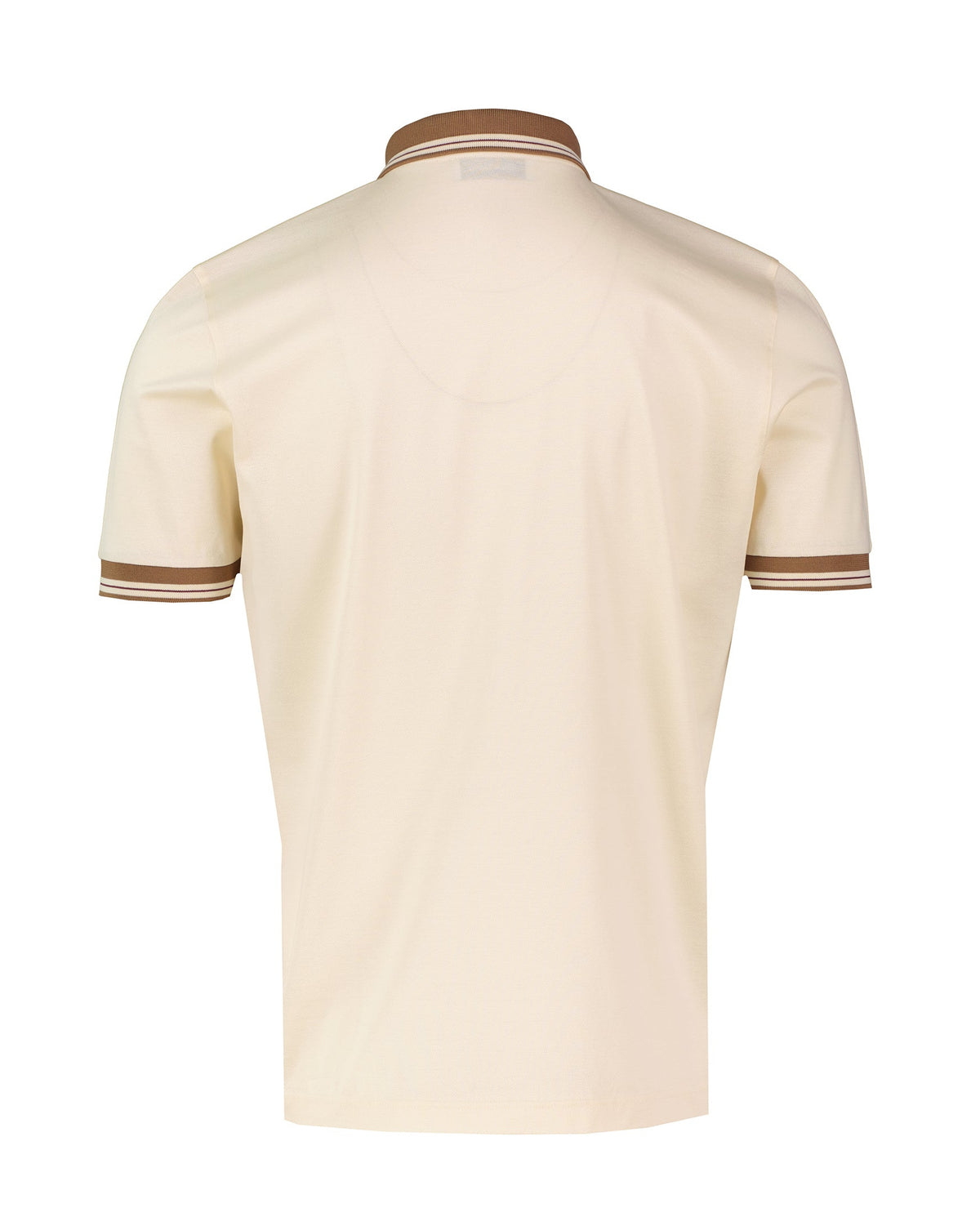 Men's Gran Sasso Beige Mercerised Zip Polo Shirt - image 3