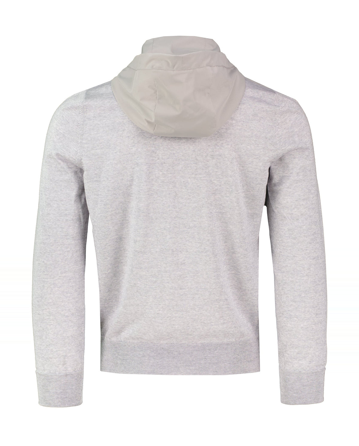 Men's Gran Sasso Grey Hoodie Hybrid Jacket