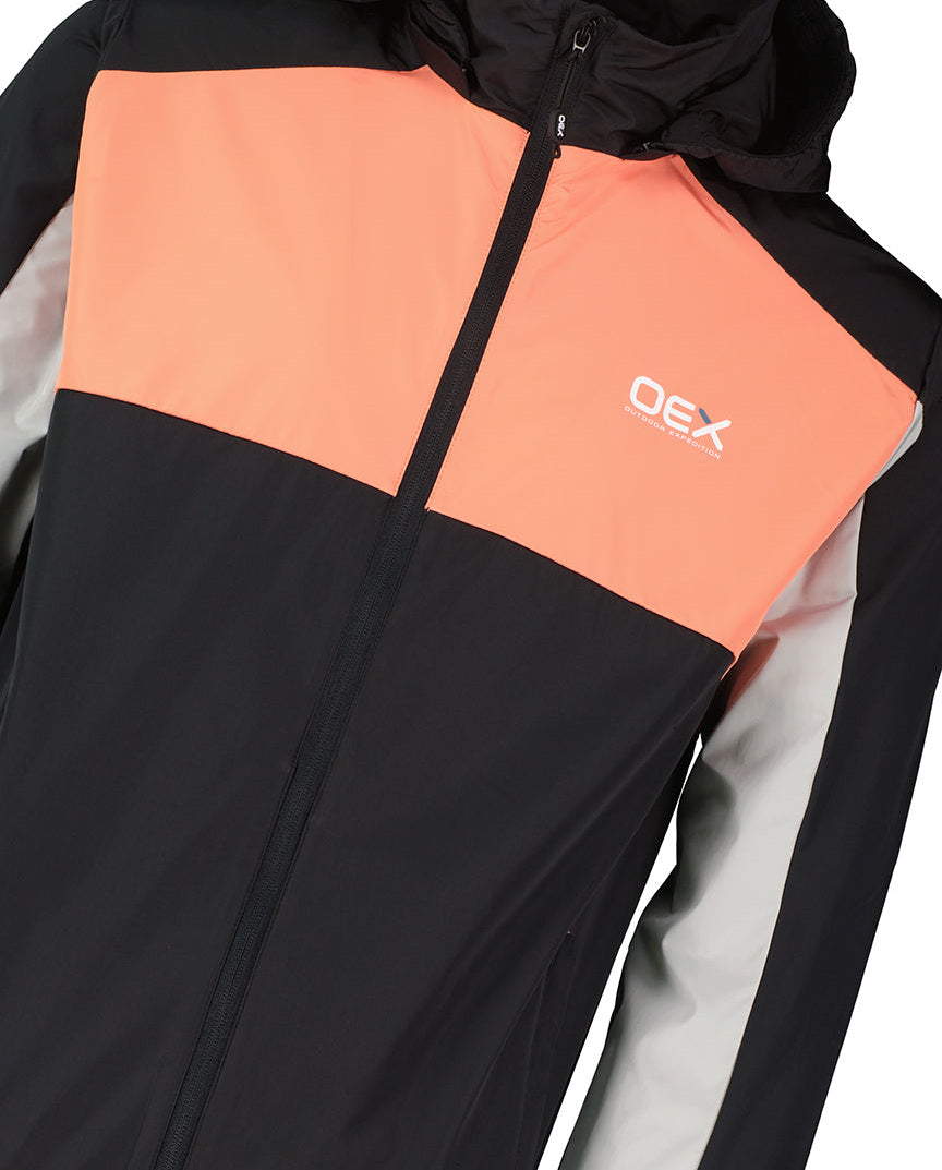 Men's OEX Grampian Windrunner Black Coral Jacket — view 3