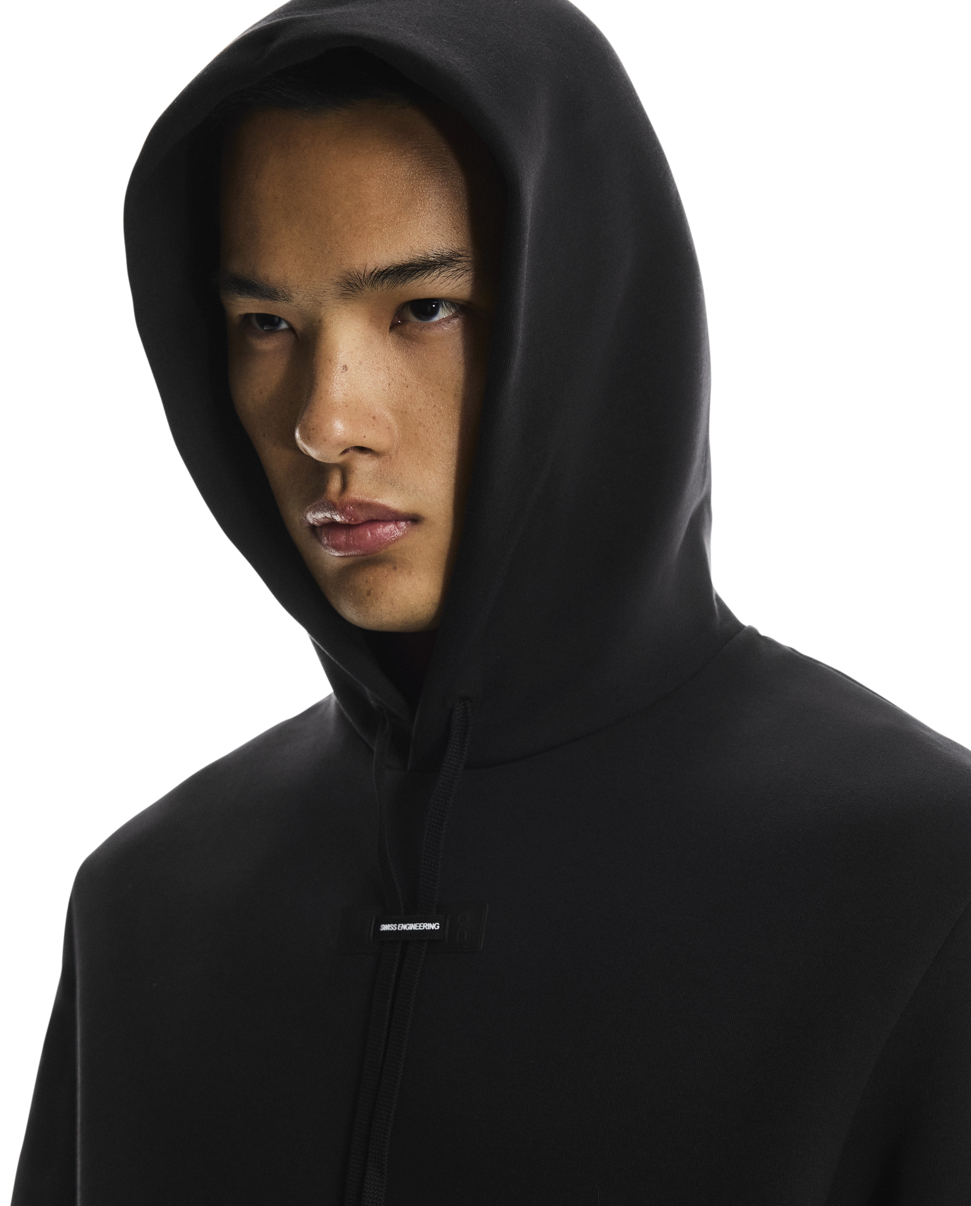 Men's On Running Black Focus Tech Hoodie — view 2
