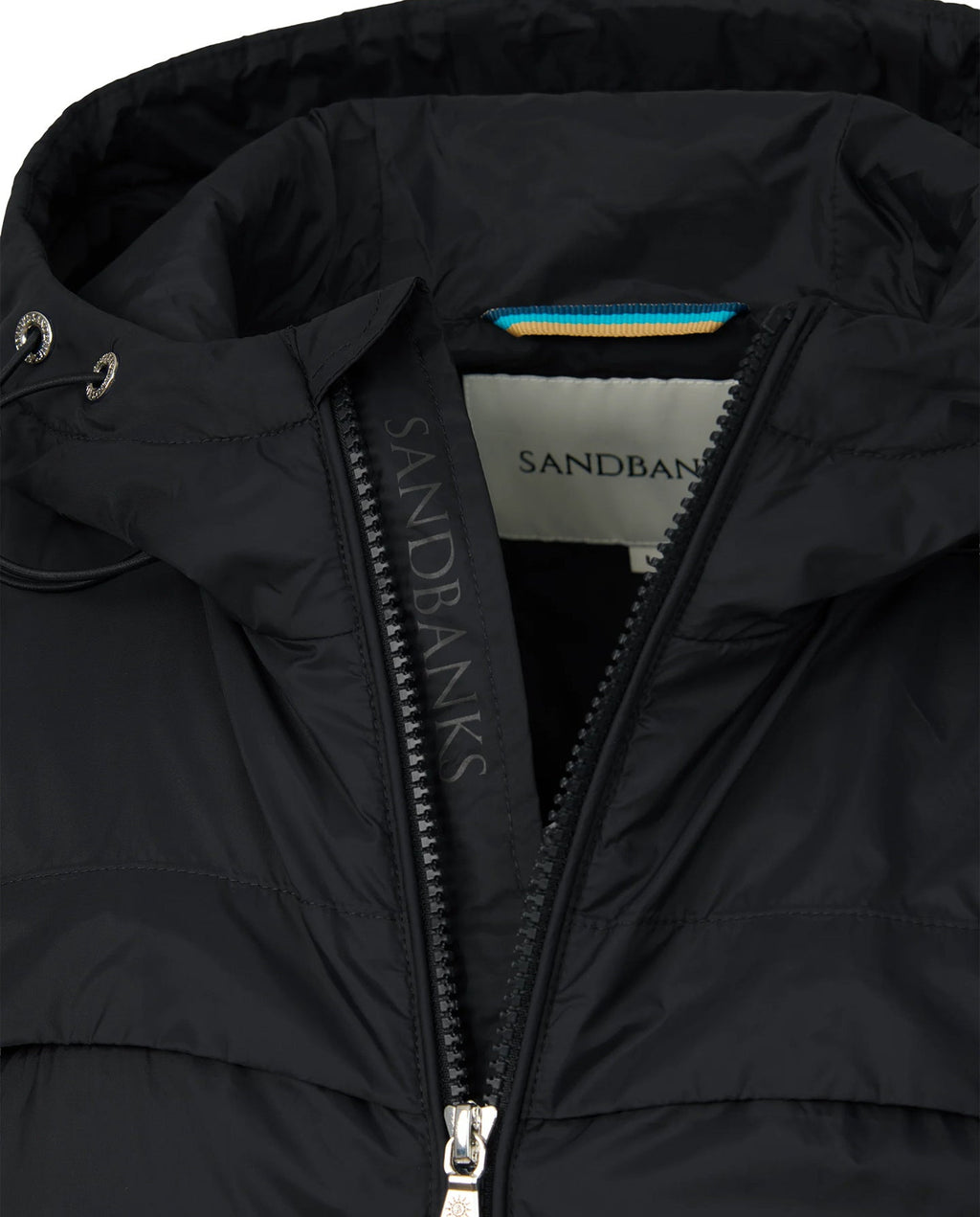 Men's Sandbanks Meridian Nylon Black Windbreaker - image 3