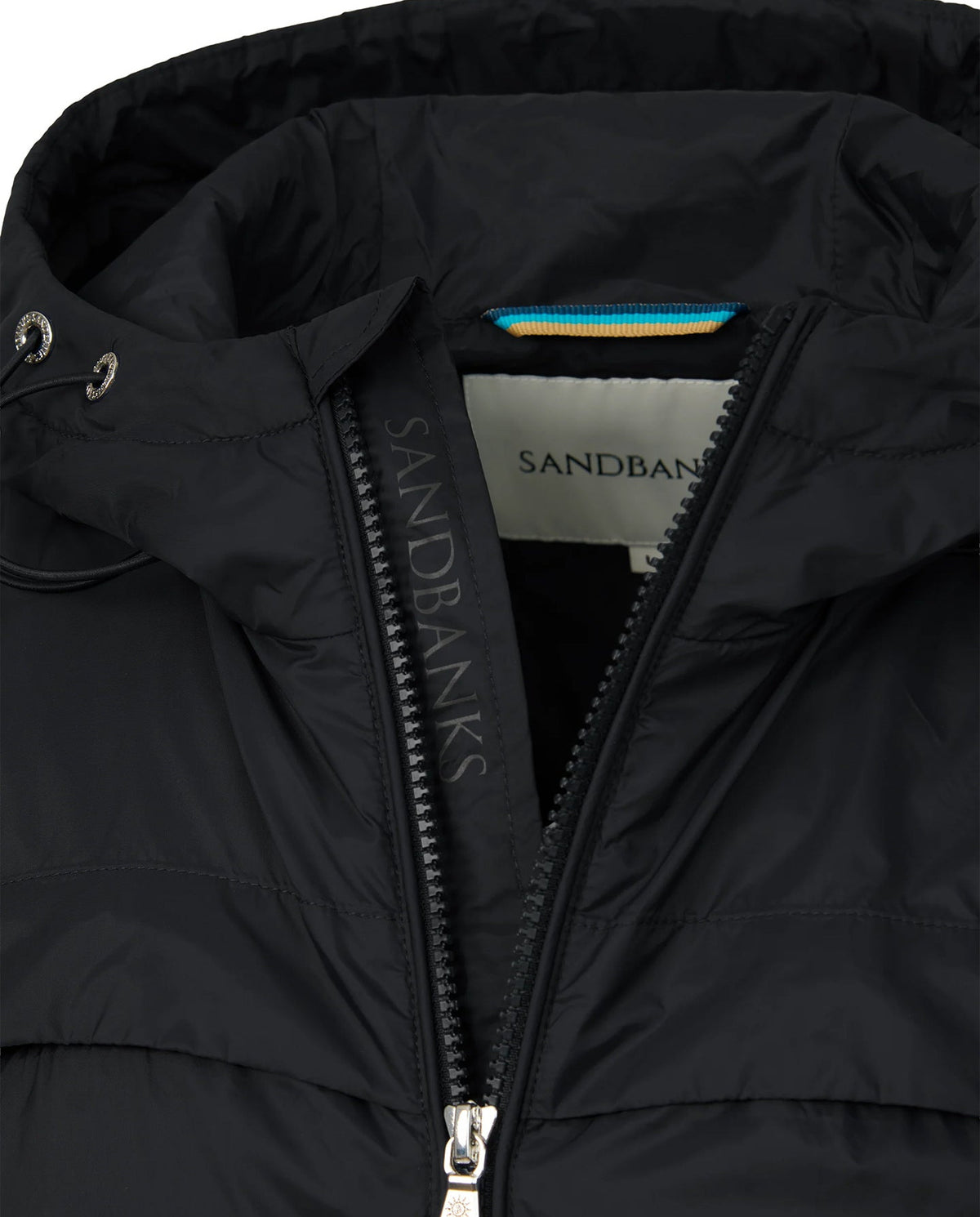 Men's Sandbanks Meridian Nylon Black Windbreaker - image 3