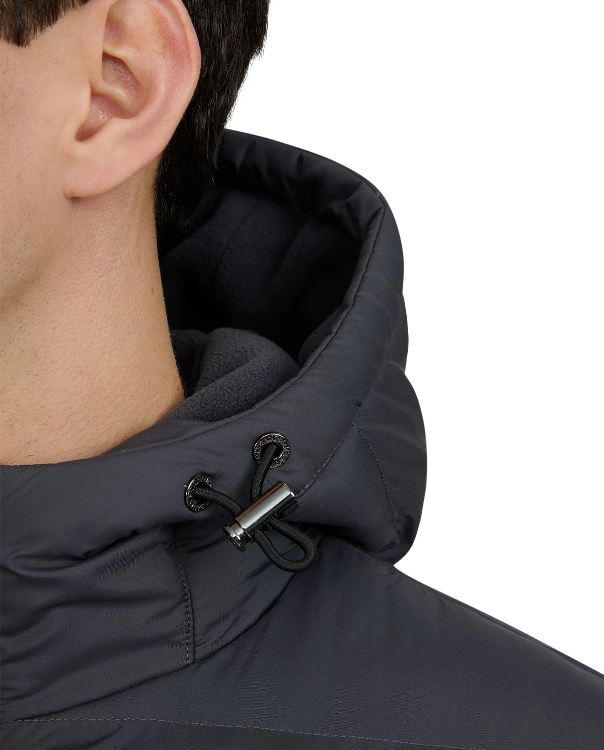 Men's Sandbanks Outlander Hybrid Puffer Jacket in Anthracite — view 3