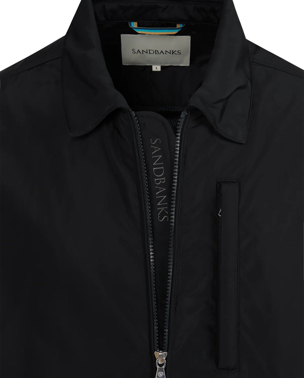 Men's Sandbanks Utility Nylon Black Overshirt - image 3