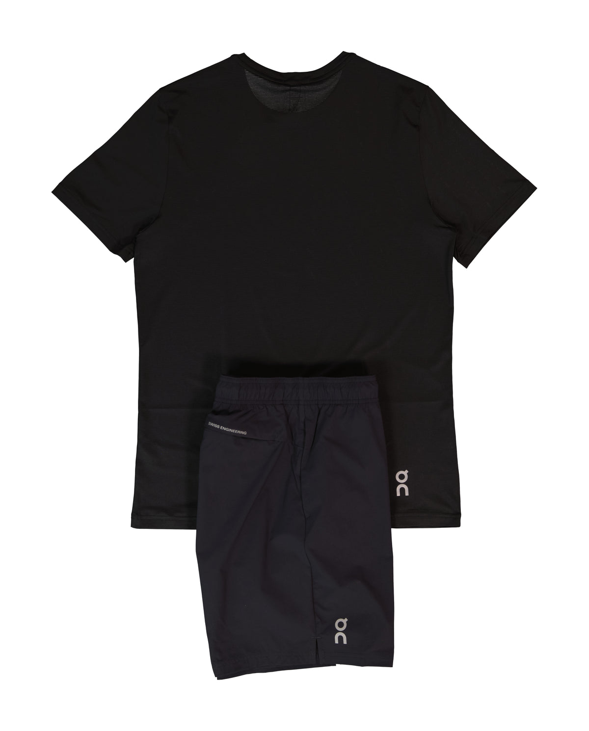 Men's On Running Black Core T Shirt & Black 7" Core Shorts Set — view 2