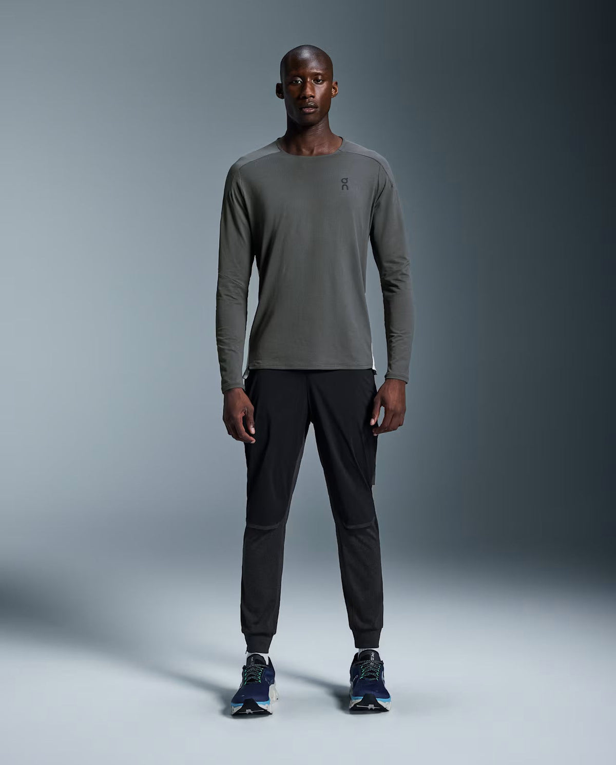 Men's On Running Black Weather Pants — view 2