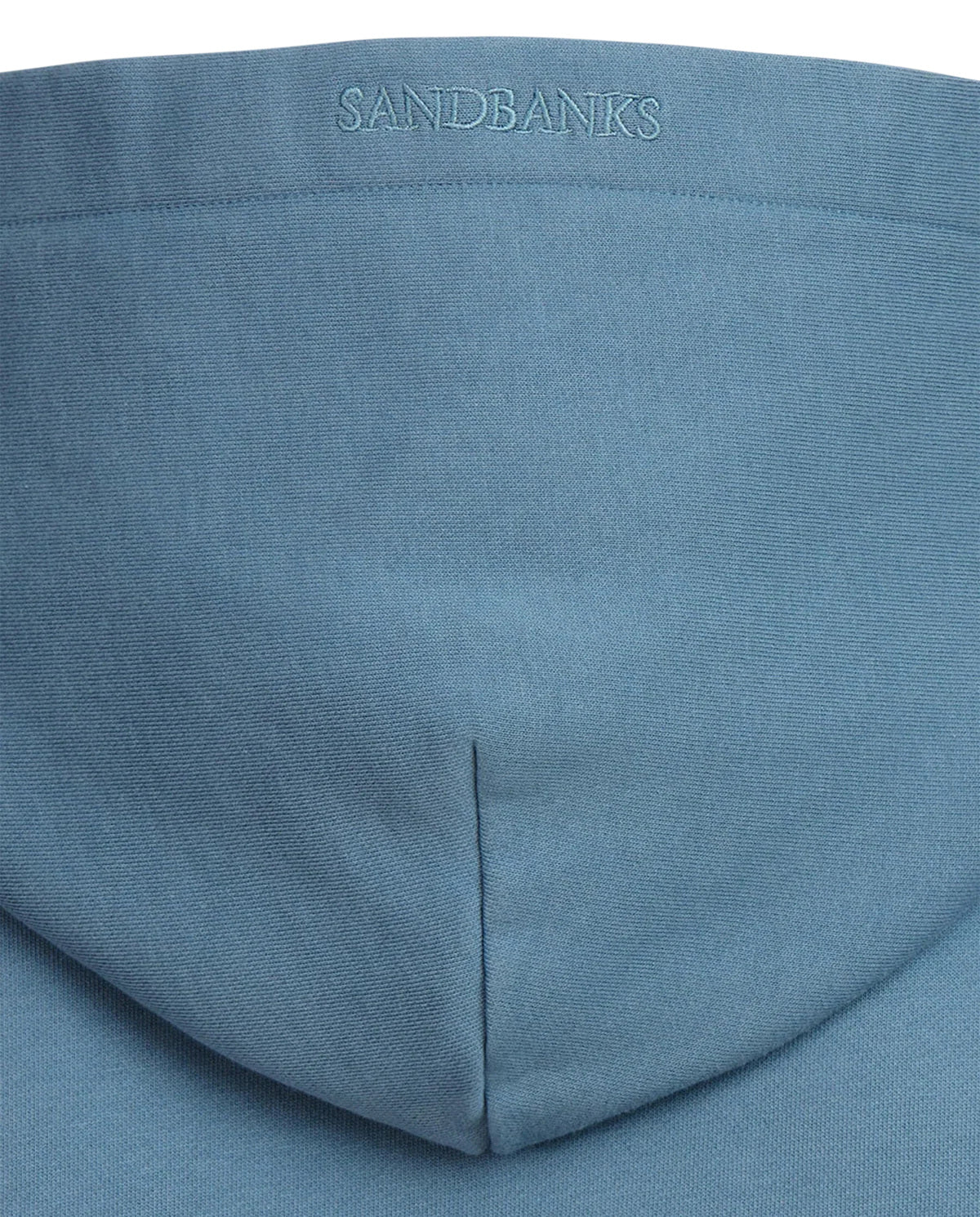 Men's Sandbanks Badge Logo Teal Hoodie — view 2