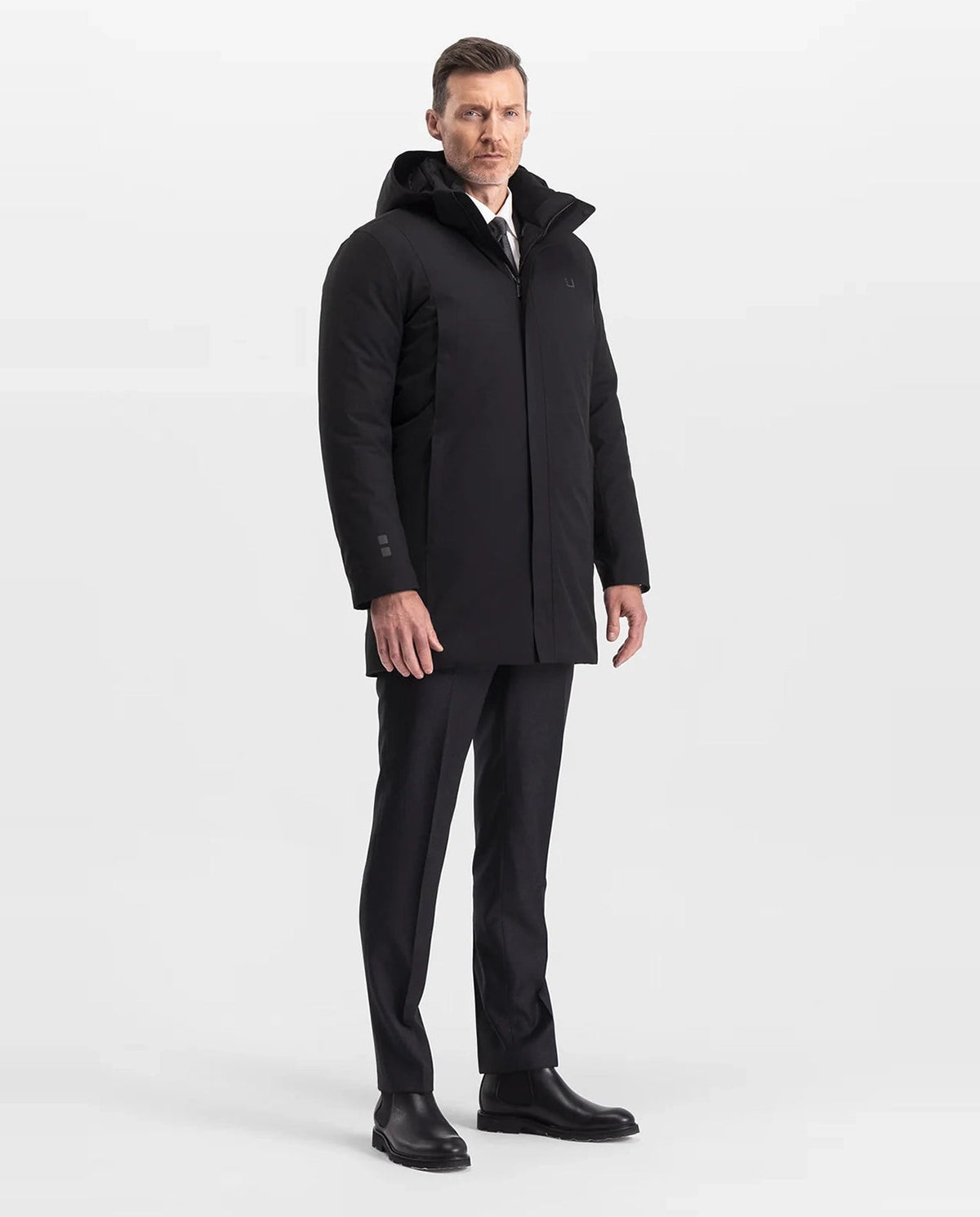 Men's UBR Black Redox Down Parka - image 3