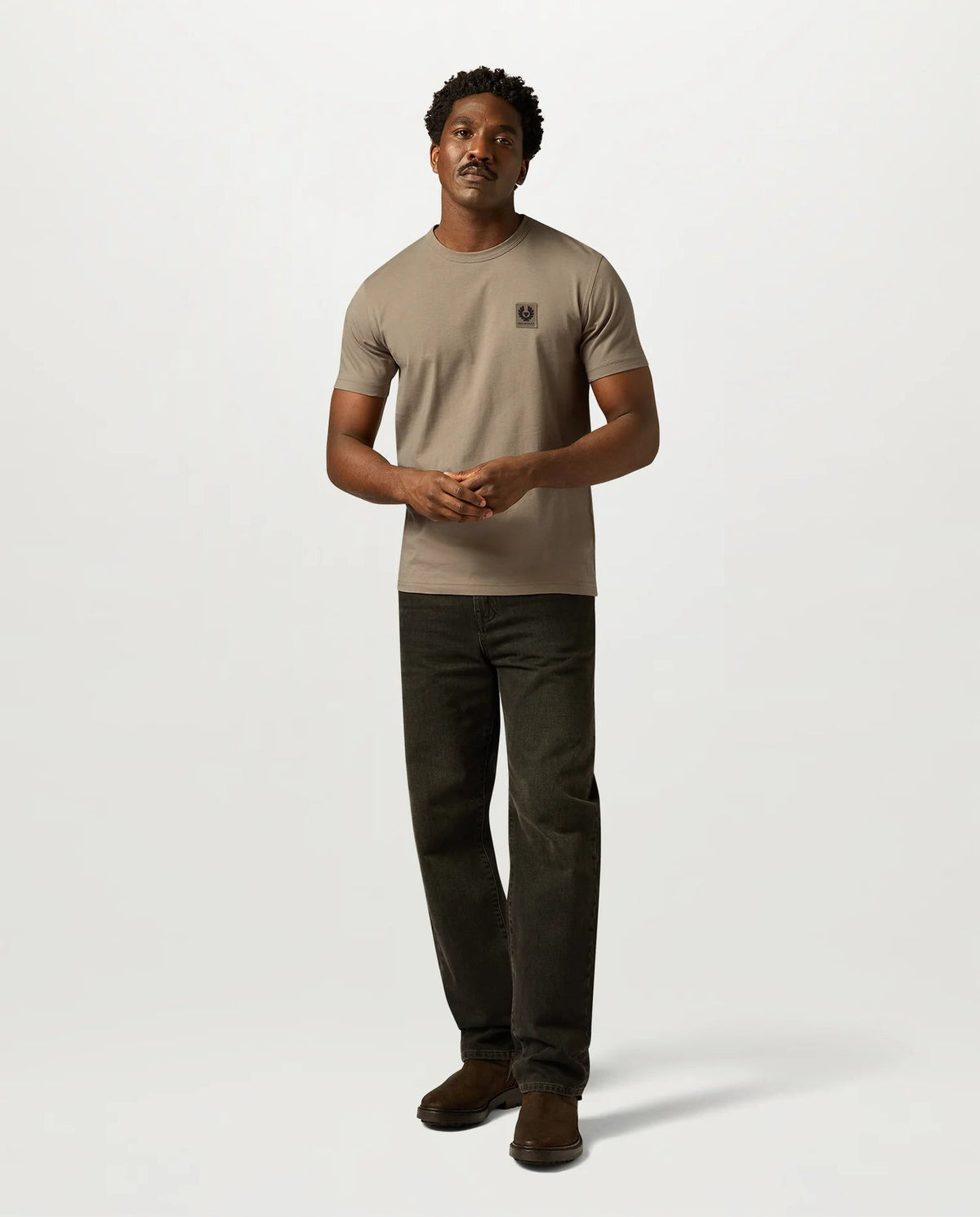 Mens Belstaff Dusty Taupe T Shirt — view 2