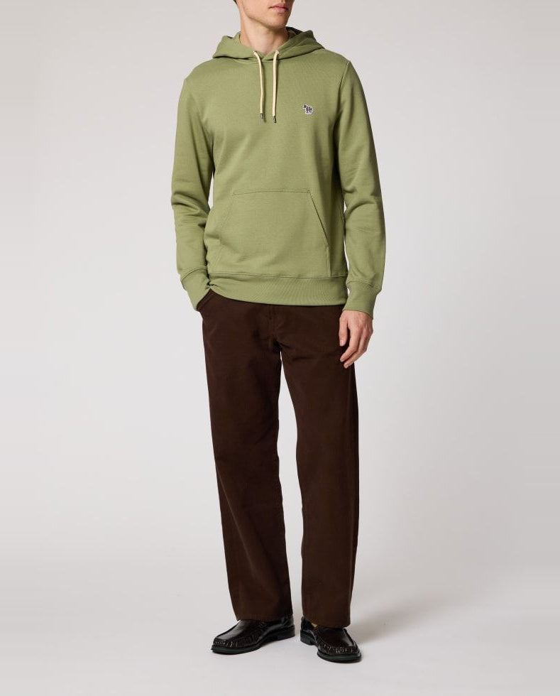 Mens Paul Smith Green Regular Fit Hoody Zebra — view 3