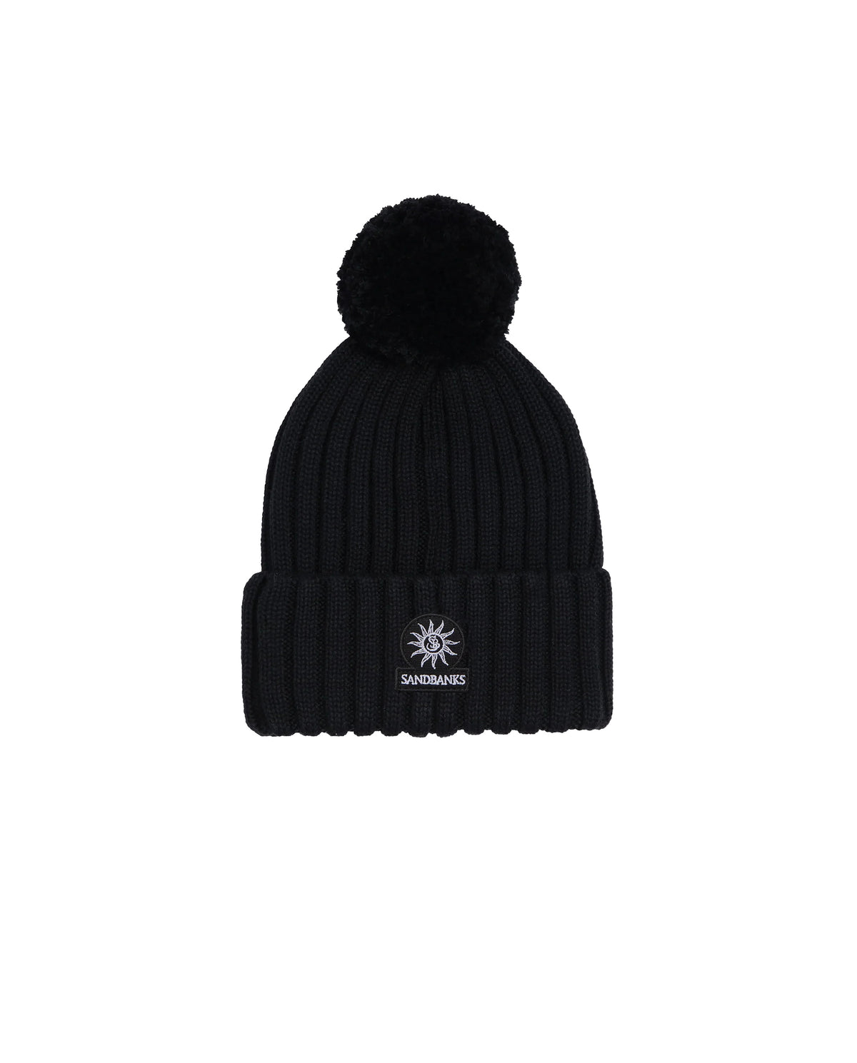 Women's Sandbanks Black Pom Pom Beanie Hat - image 3