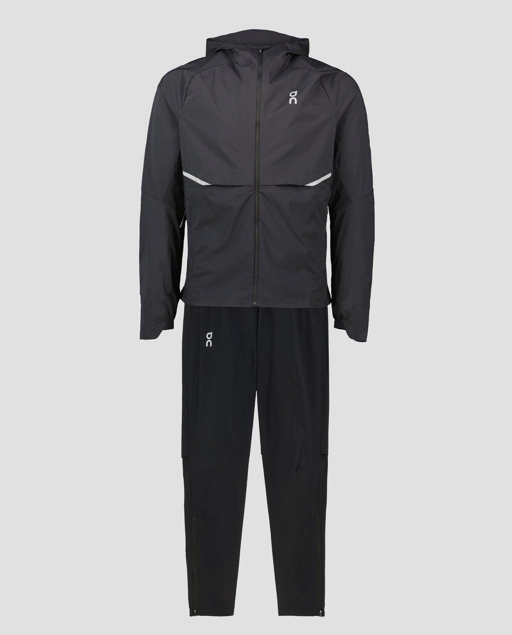 Men's On Running Black Core Jacket And Pant Tracksuit Set — view 2