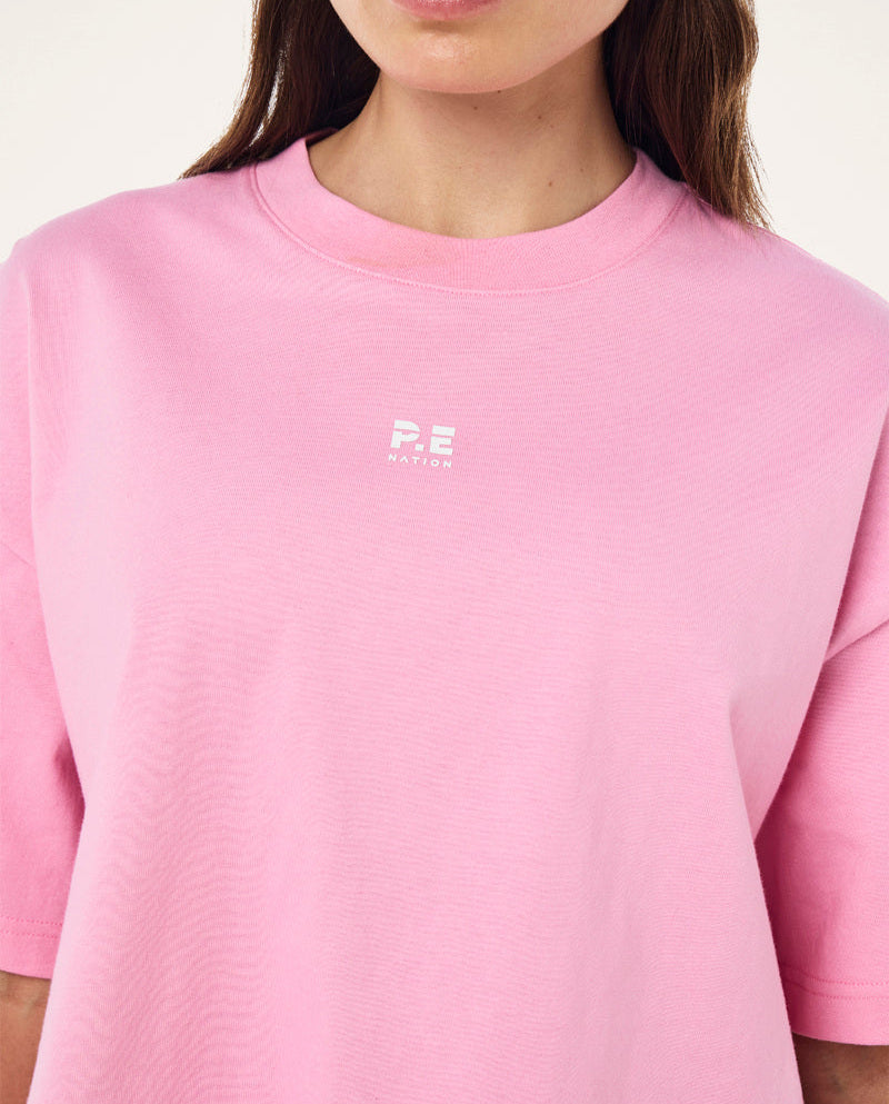 Women's P.E Nation Pink Superfine Tee — view 3