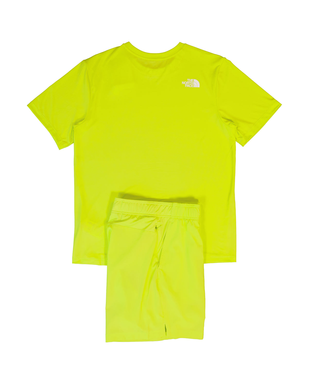 Mens The North Face 24/7 S/S Fizz Lime T Shirt & Short Set — view 2