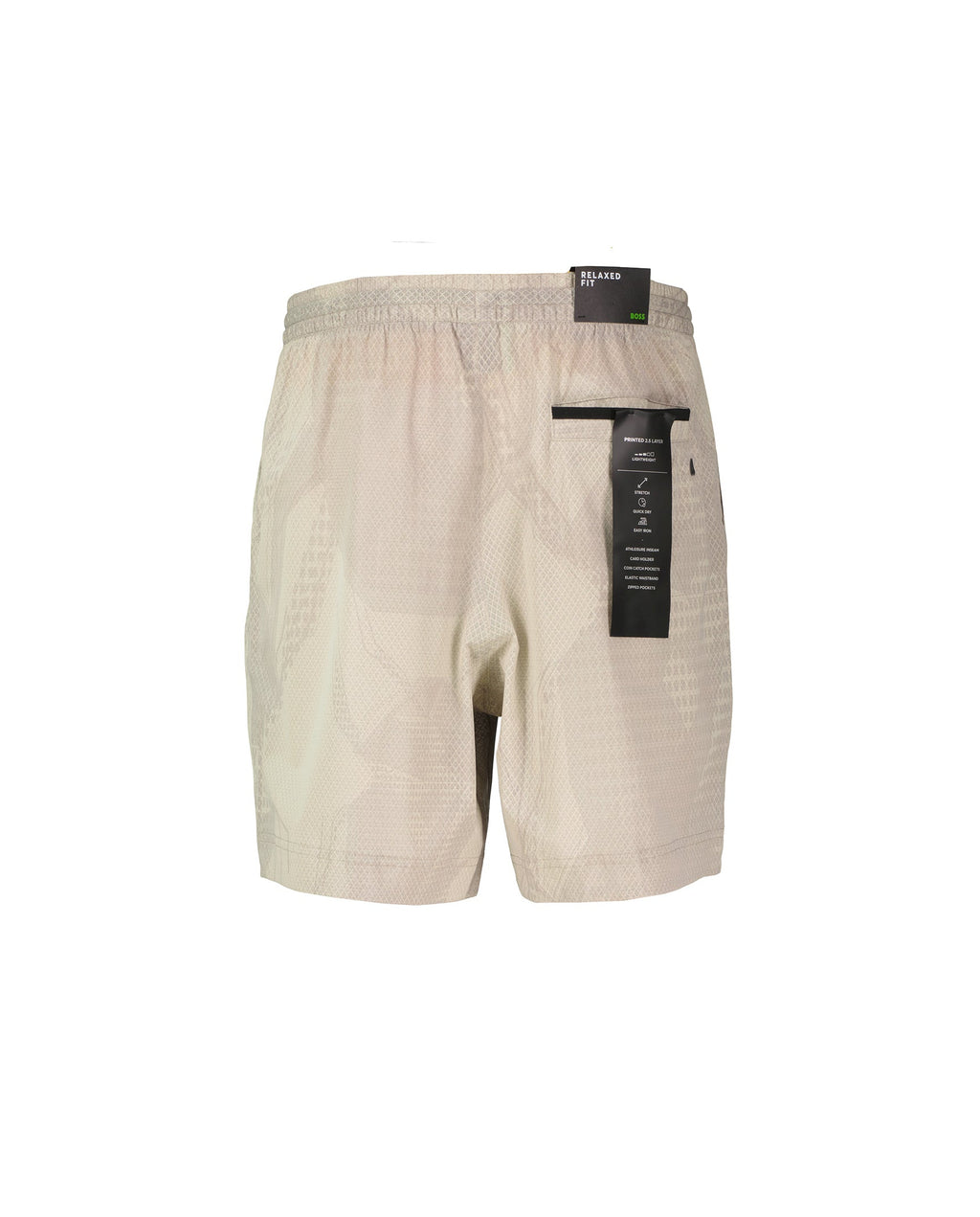 Mens BOSS Green S_Negev Open Beige Relaxed Fit Shorts - image 3