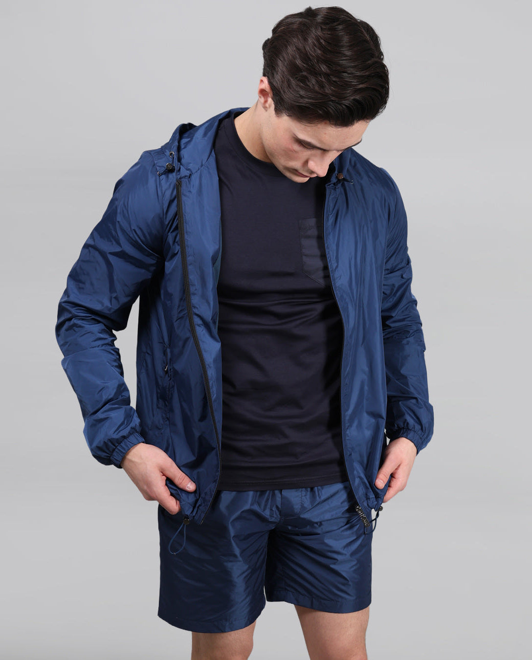 Men's Catini Il Vento Windbreaker in Azure Blue — image 2