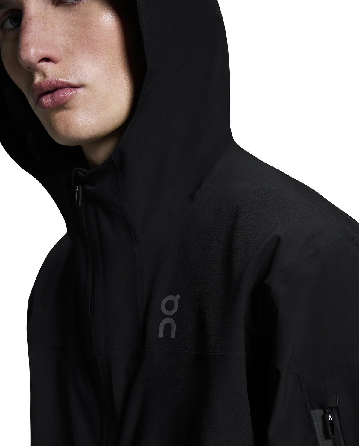 Hooded On Running Black Trek Jacket