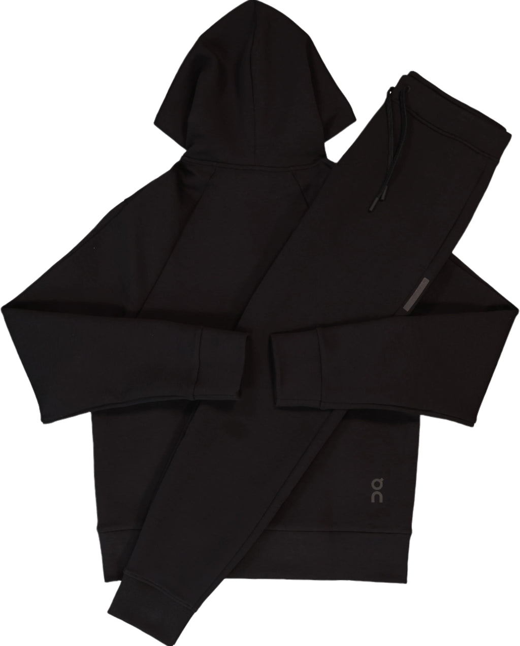 Men's On Running Black Focus Tech Hoodie & Pant Tracksuit Set — view 2