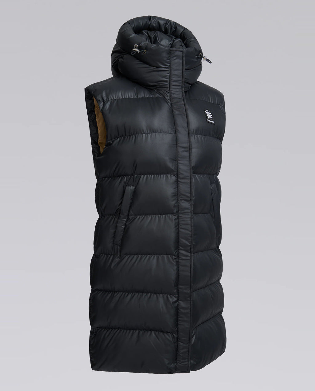 Women's Sandbanks Black Bay Long Hooded Gilet - image 3