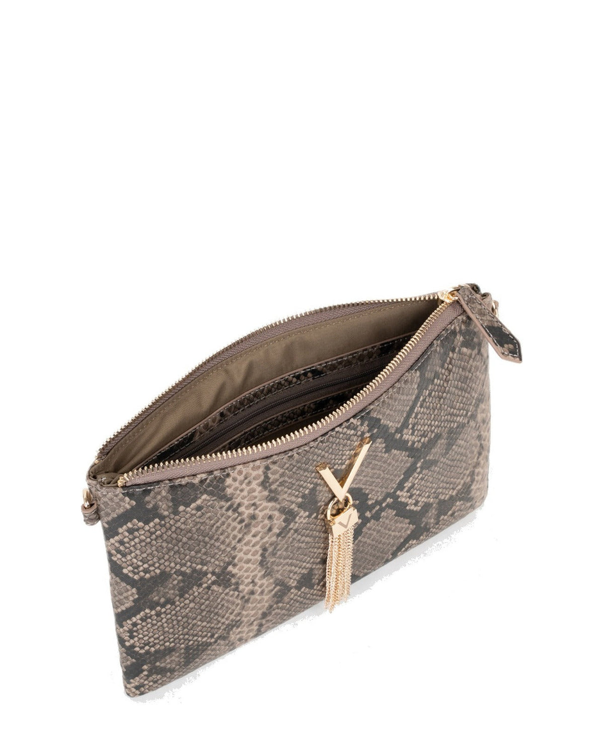 Women's Valentino Divina Winter Pochette Bag In Taupe