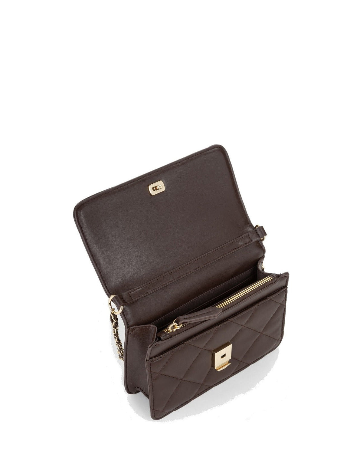 Women's Valentino Ocarina Flap Bag In Dark Brown
