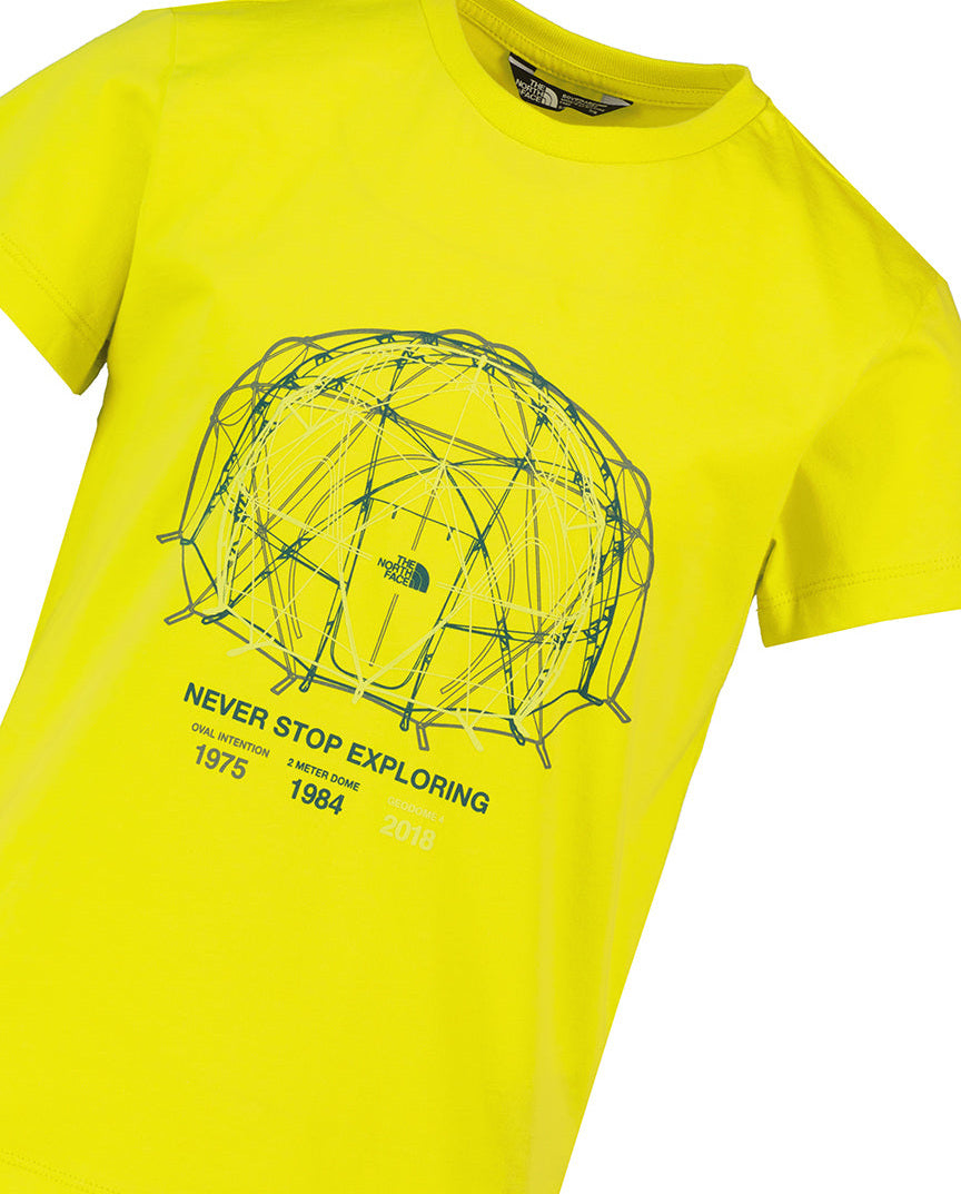 Boy's The North Face Sulphr Green Graphic Relaxed T Shirt — view 3