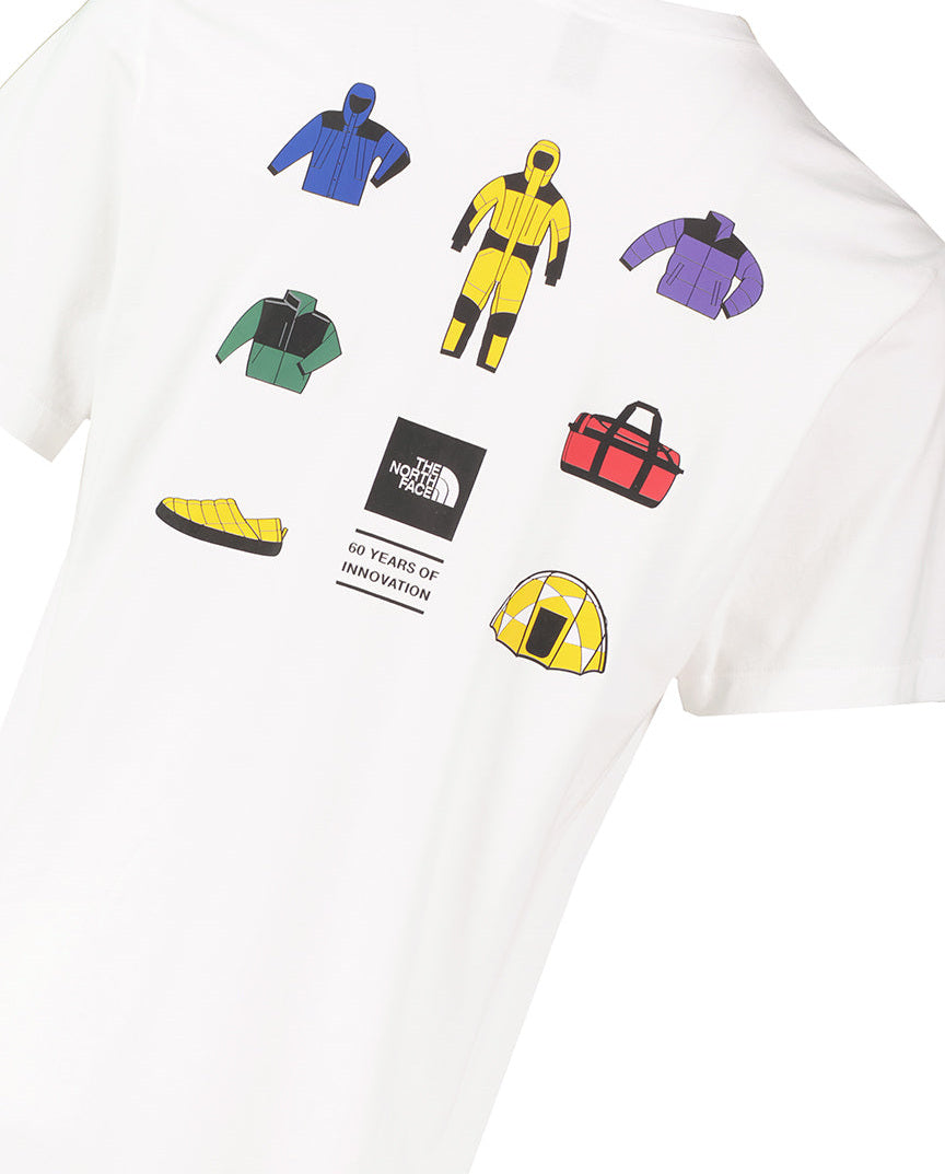 Mens The North Face Icon CEL RG SS TNF White T Shirt — view 4