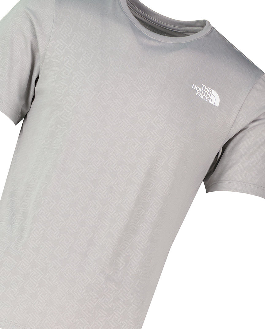 Mens The North Face 24/7 PTD EB RG SS Meld Grey T Shirt — view 4