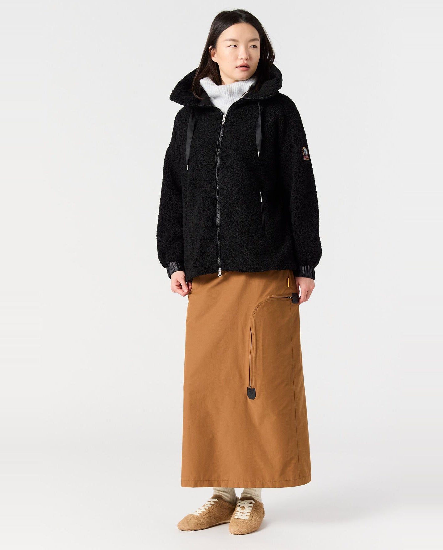 Women's Parajumpers Noelle Black Fleece Jacket - image 4
