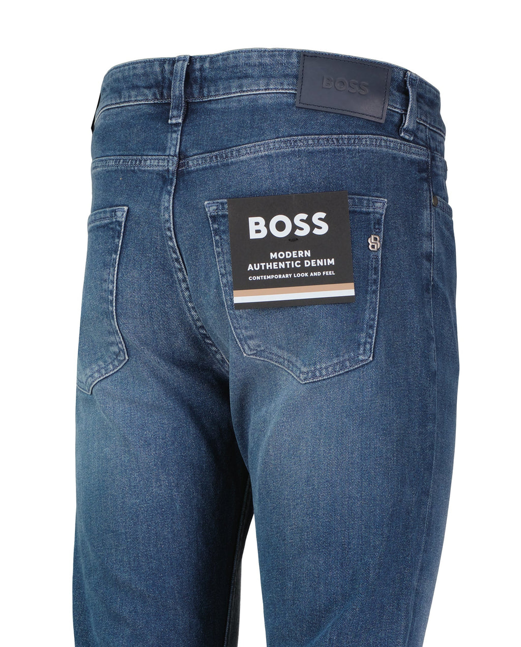 Mens BOSS Black C-Delaware Bright Blue Slim Fit Jeans - image 4