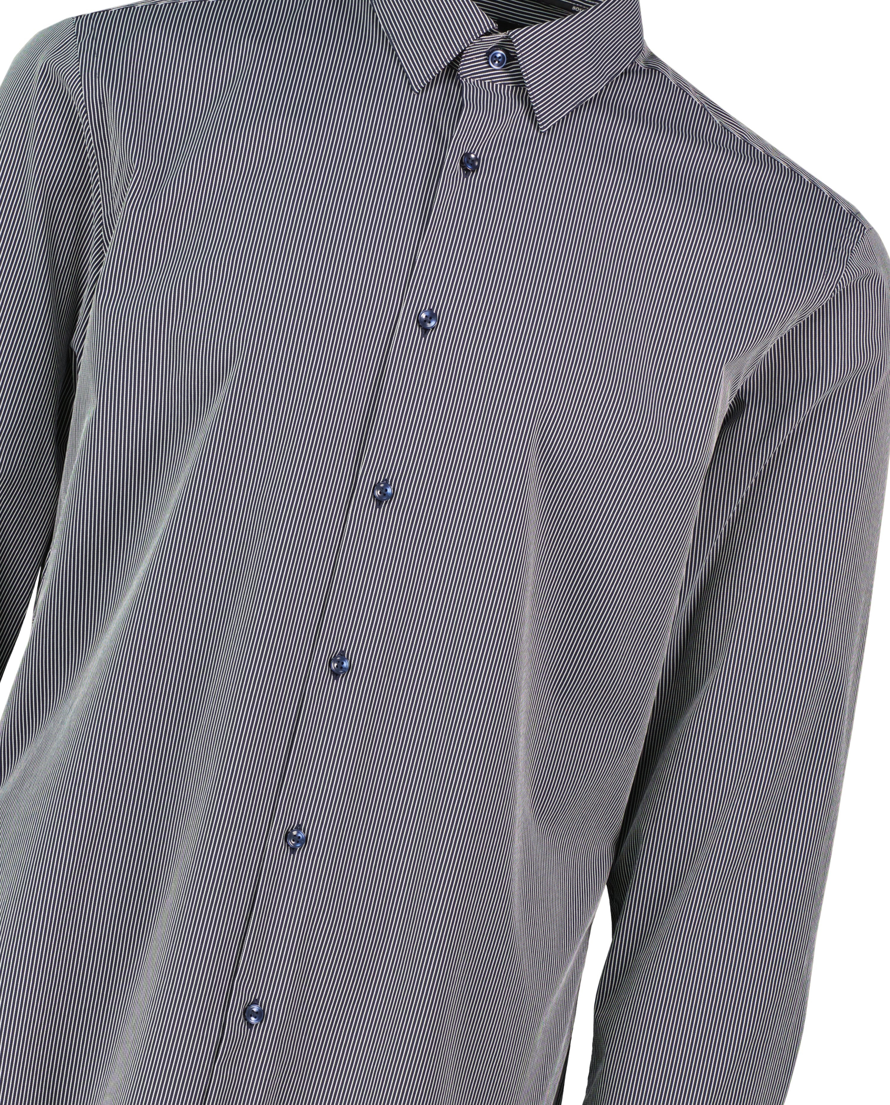 Mens BOSS Black P-HANK-kent-C1-222 Dark Blue Slim Fit Shirt - image 4