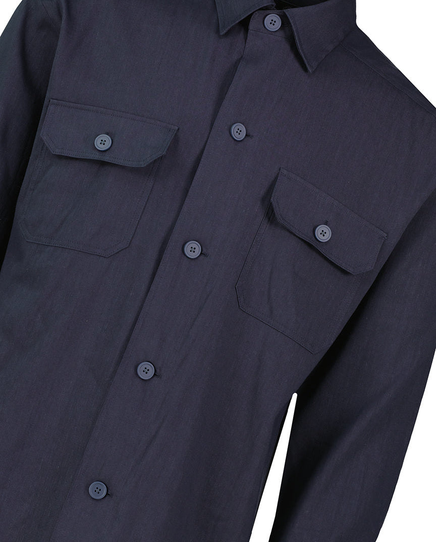 Mens BOSS Black P-COLE-2P-C1-252 Dark Blue Shirt - image 4
