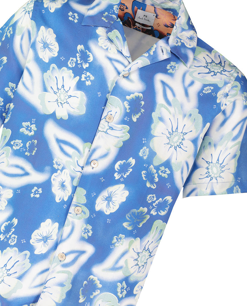 Mens Paul Smith Cobalt Blue Casual Shirt - image 4
