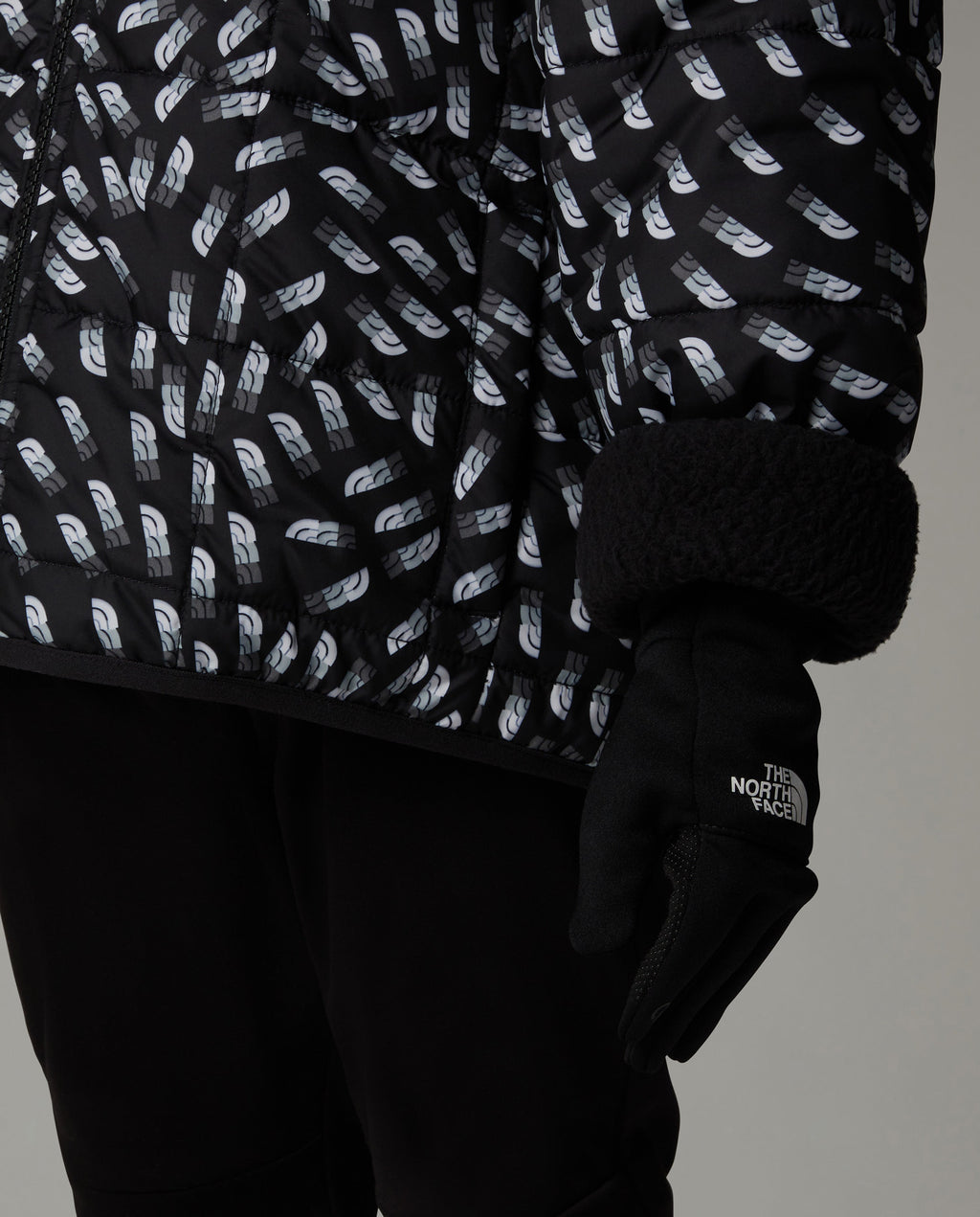 Unisex Kids The North Face Black Recycled Etip Glove — view 4