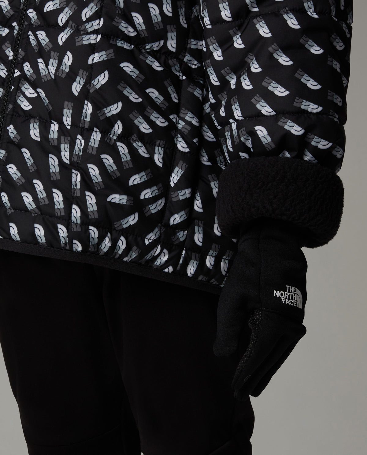 Unisex Kids The North Face Black Recycled Etip Glove — view 4