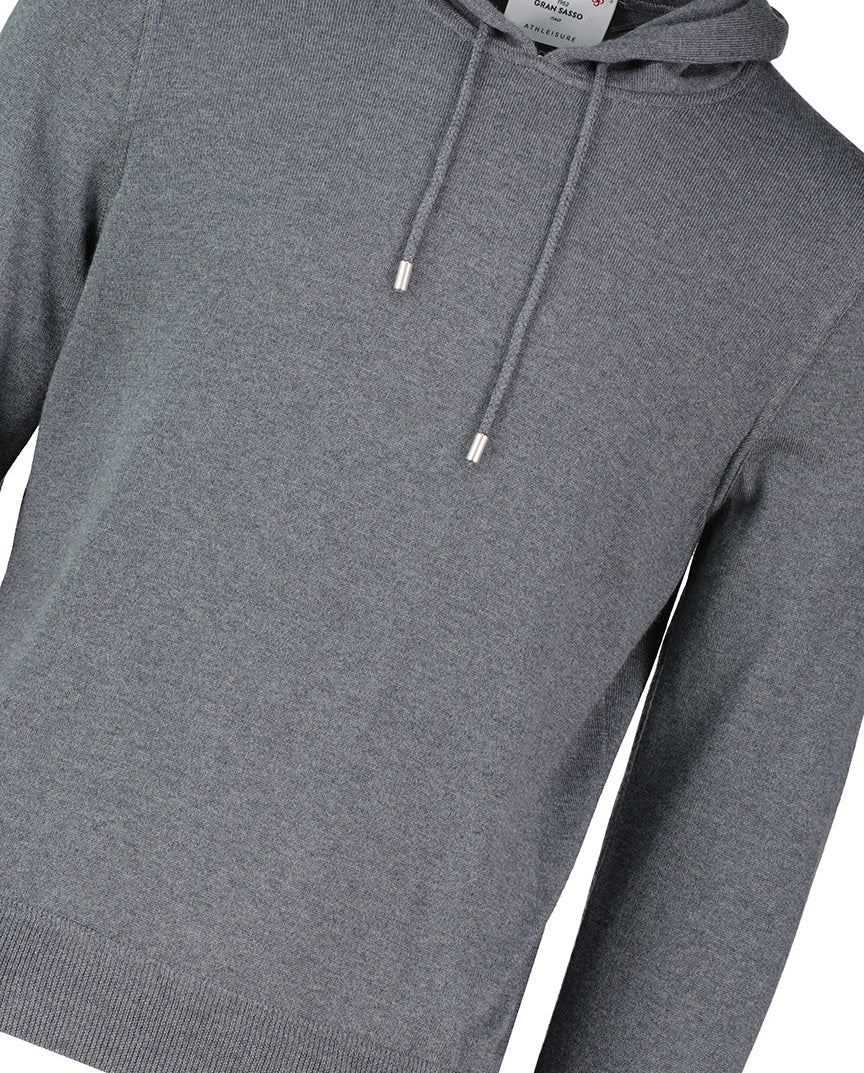Men's Gran Sasso Grey Knitted Hoody - image 4