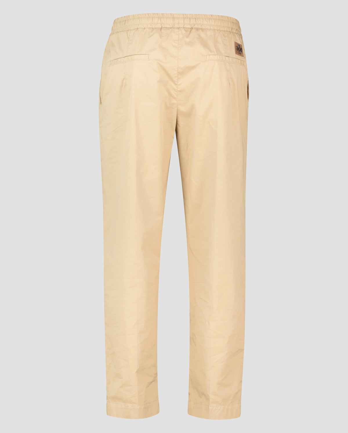 back of Jacob Cohen Hemp Beige Trousers