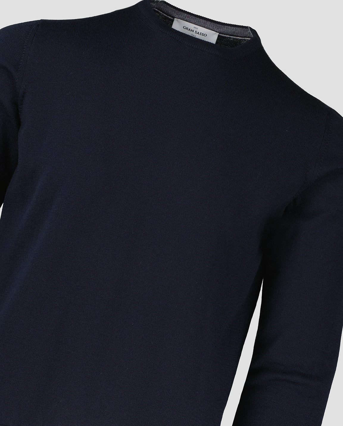 Men's Gran Sasso Navy Crew Neck Knitted Jumper - image 4