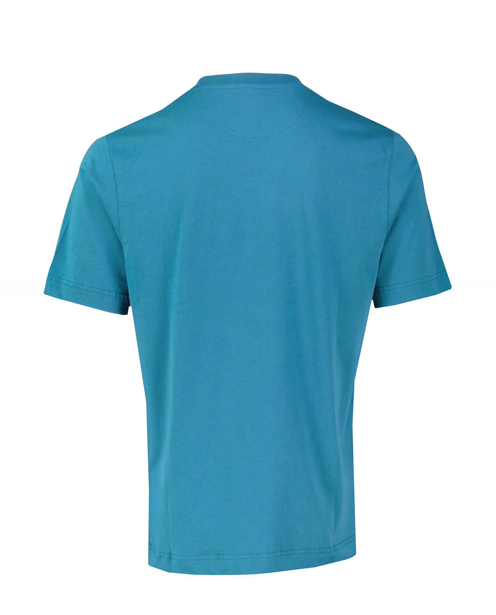 Men's Pal Zileri Teal Blue Graphic T Shirt — view 4