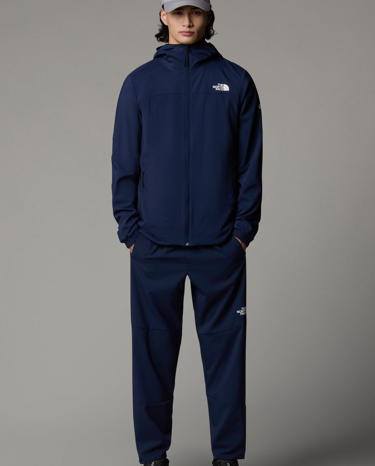 Men's The North Face Blue Mountain Athletics Hooded Wind Jacket — view 4