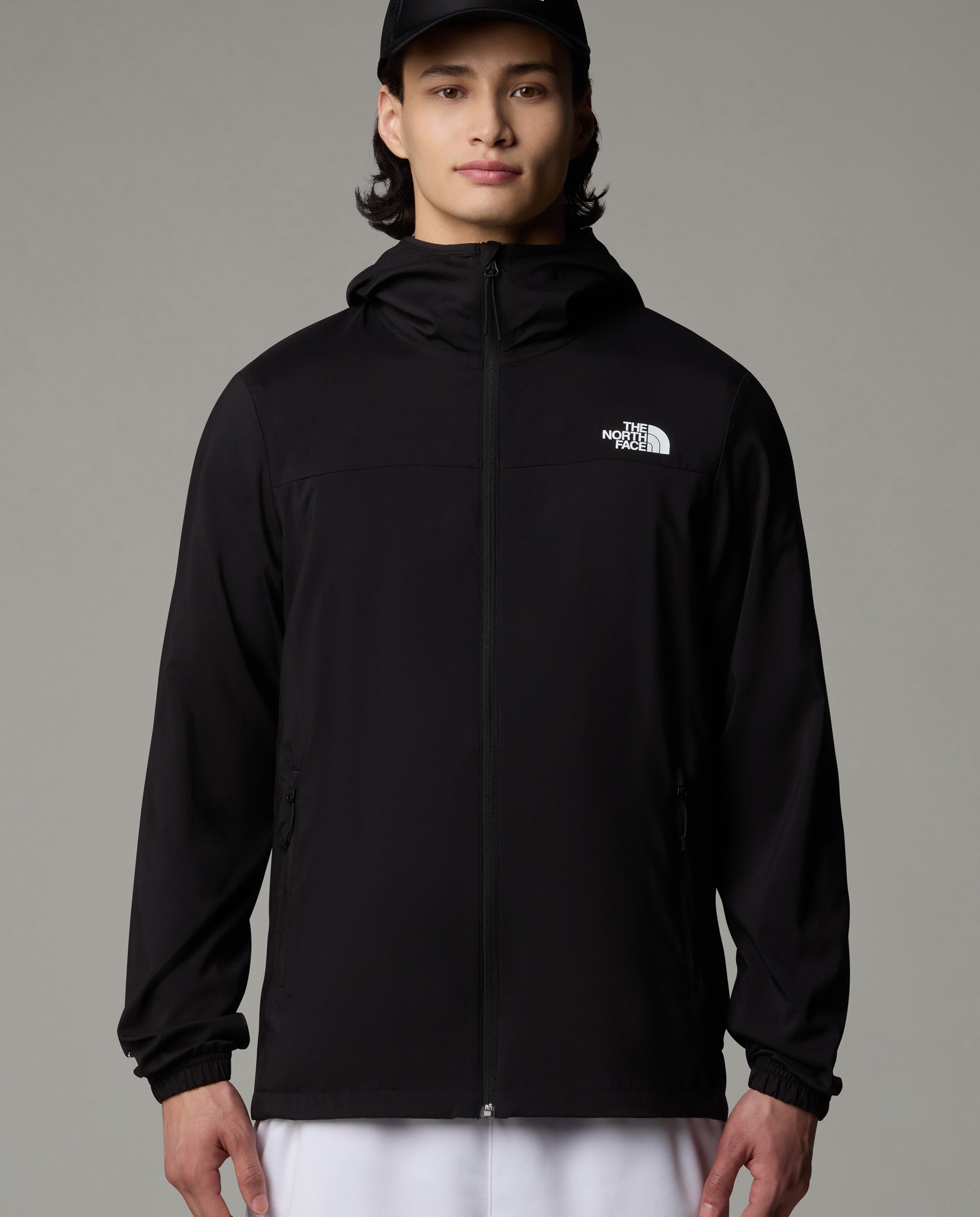 Men's The North Face Black Mountain Athletics Hooded Wind Jacket — view 3